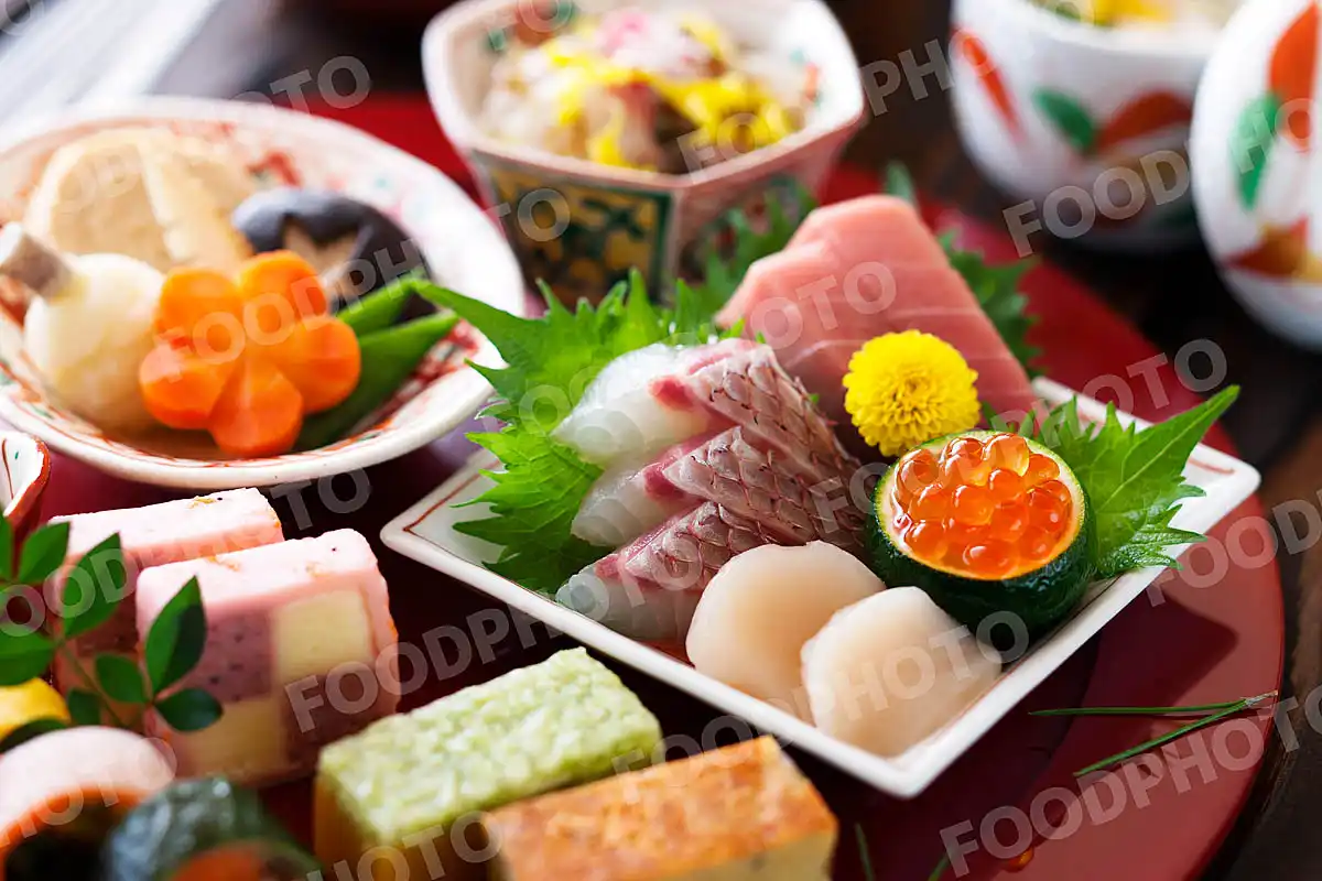 鯛の松皮造り/お刺身盛合せ