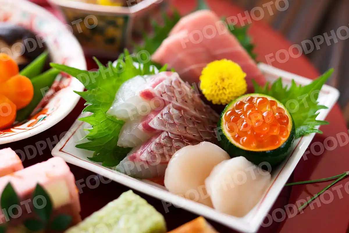 鯛の松皮造り/お刺身盛合せ