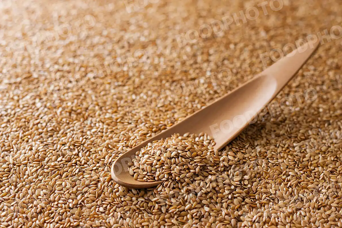 亜麻の種子（アマニオイルの原料）