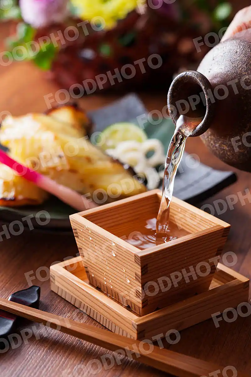 日本酒と銀鱈の西京焼き