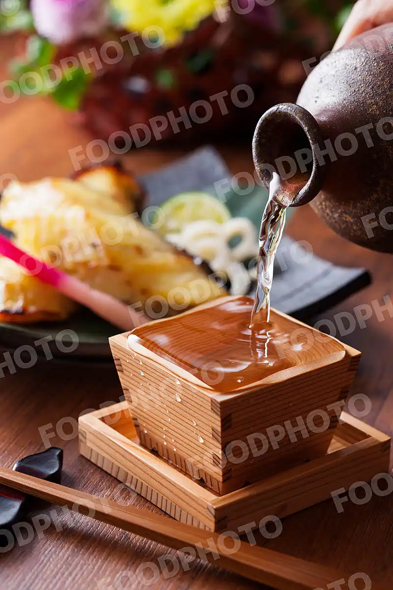 日本酒と銀鱈の西京焼き
