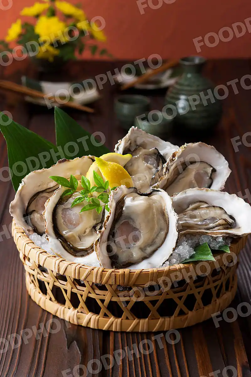 生牡蠣と日本酒