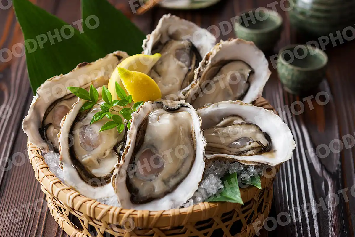 生牡蠣と日本酒