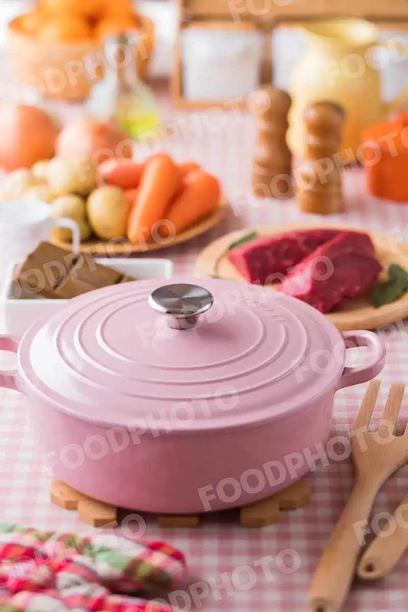 カレーの調理風景