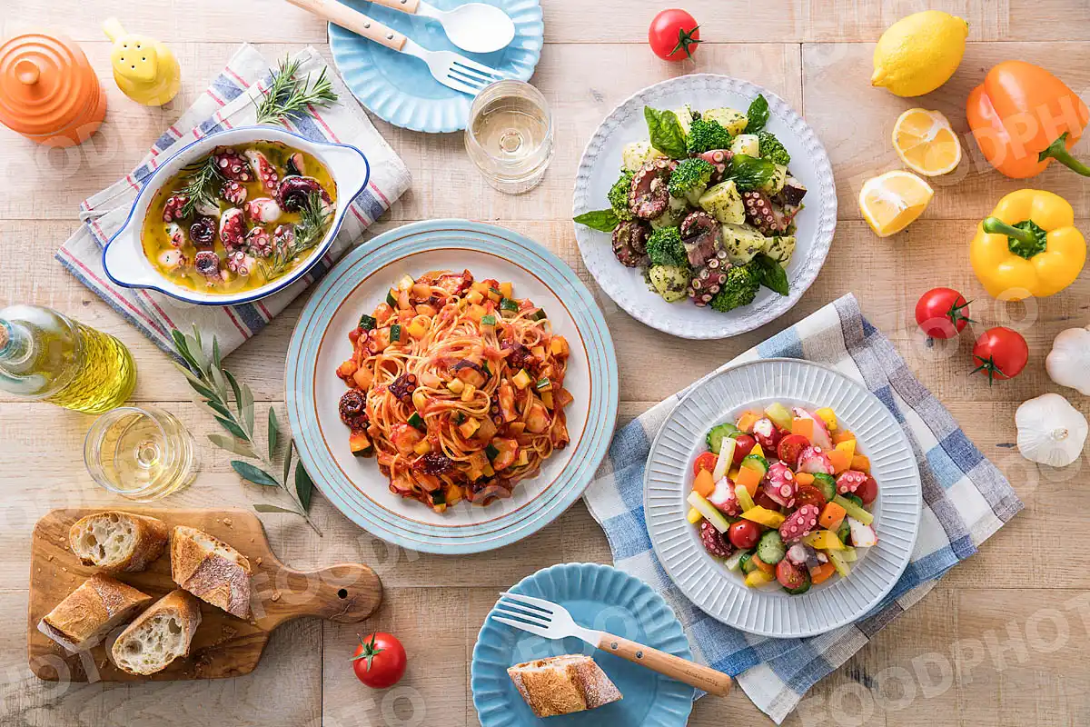 蛸料理テーブルイメージ