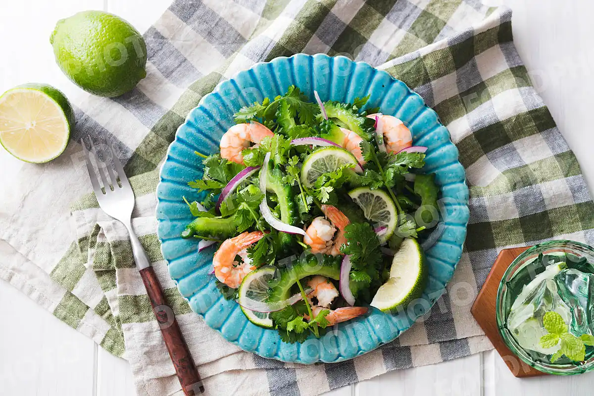 ゴーヤと海老のサラダ