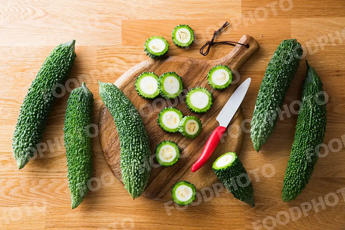 ゴーヤの調理風景