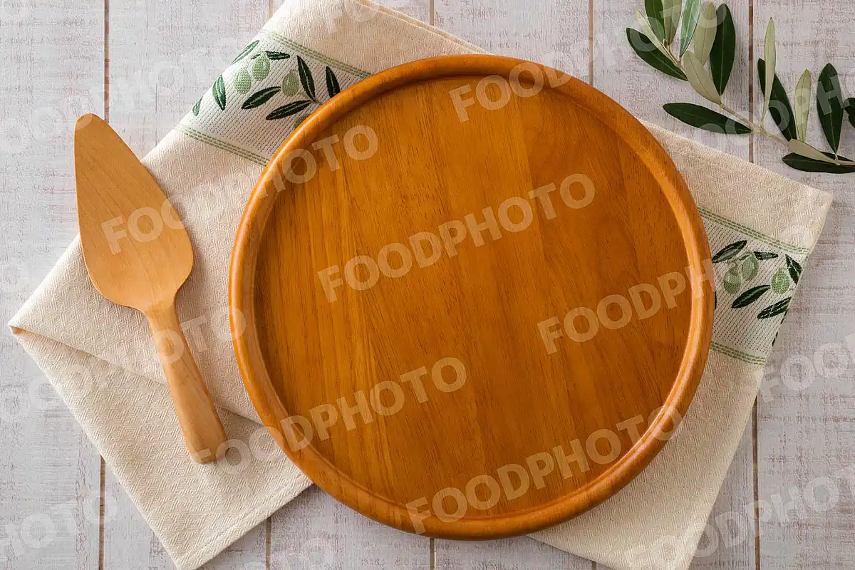 きれいな光沢感のあるウッドトレー