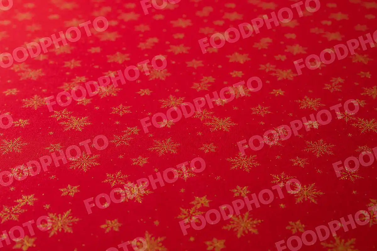 スノーフレーク柄テーブルクロス。 