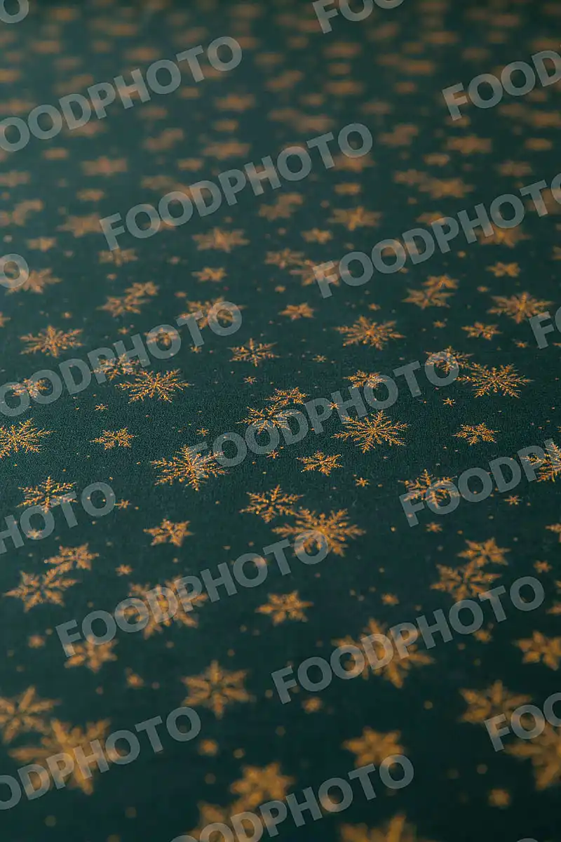 スノーフレーク柄テーブルクロス。 