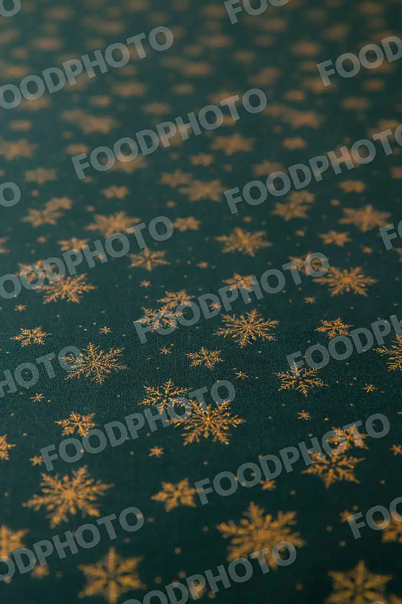 スノーフレーク柄テーブルクロス。 