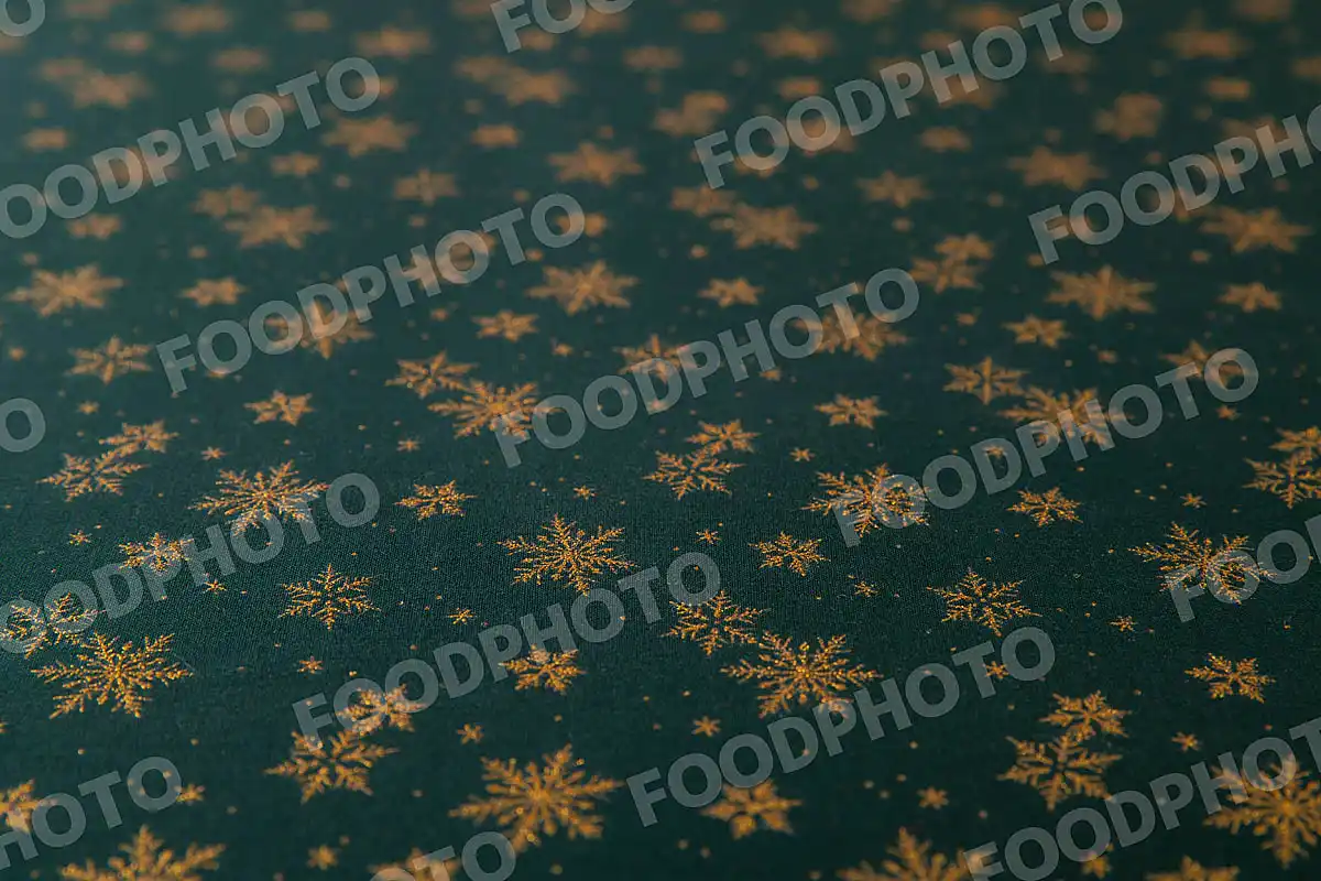 スノーフレーク柄テーブルクロス。 