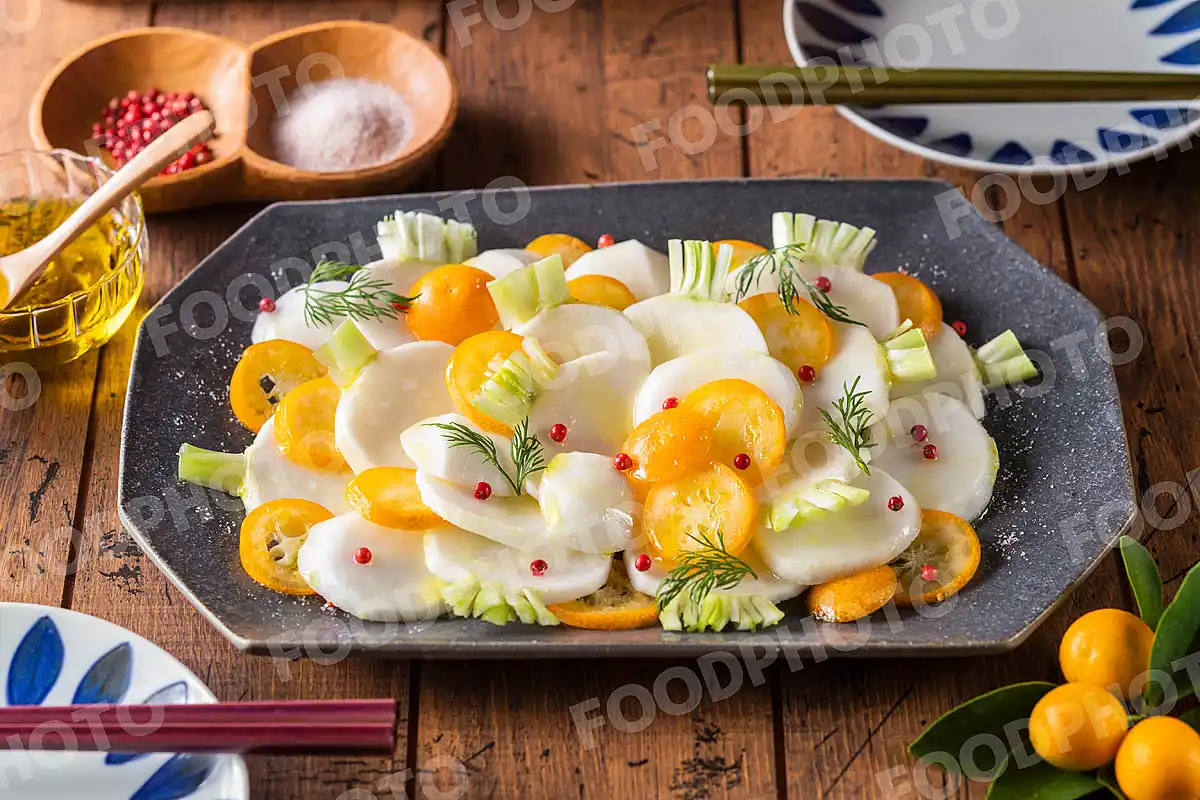 蕪と金柑のサラダ