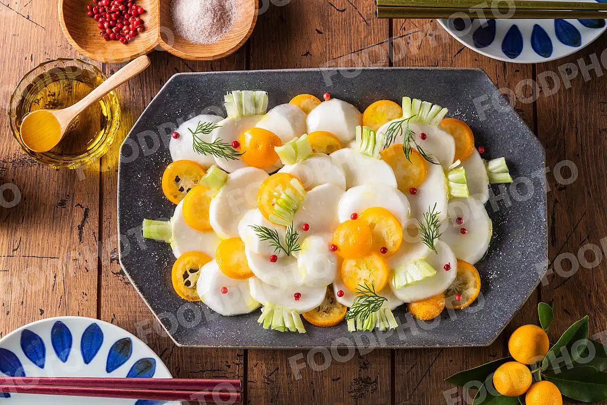 蕪と金柑のサラダ