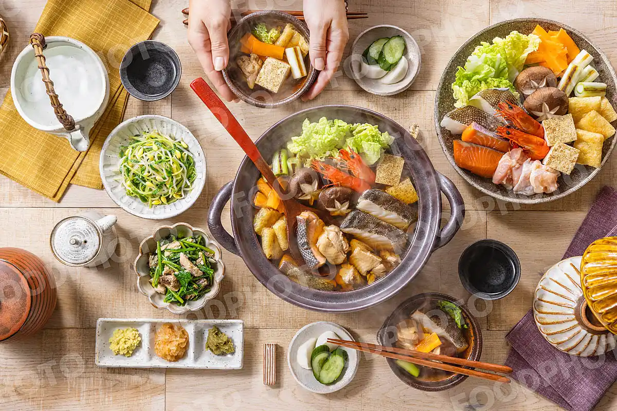 いつもの食卓 寄せ鍋