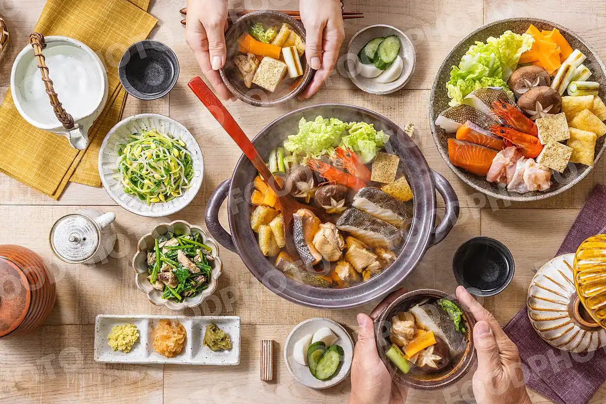 いつもの食卓 寄せ鍋