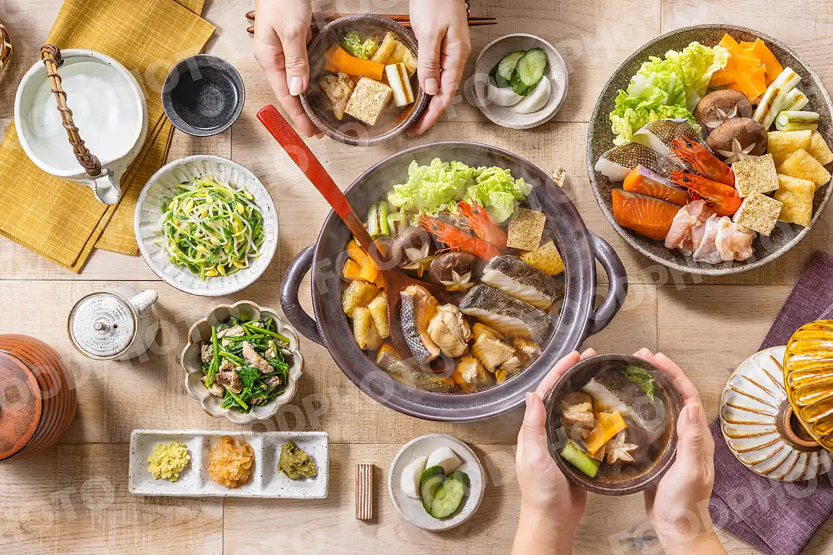 いつもの食卓 寄せ鍋