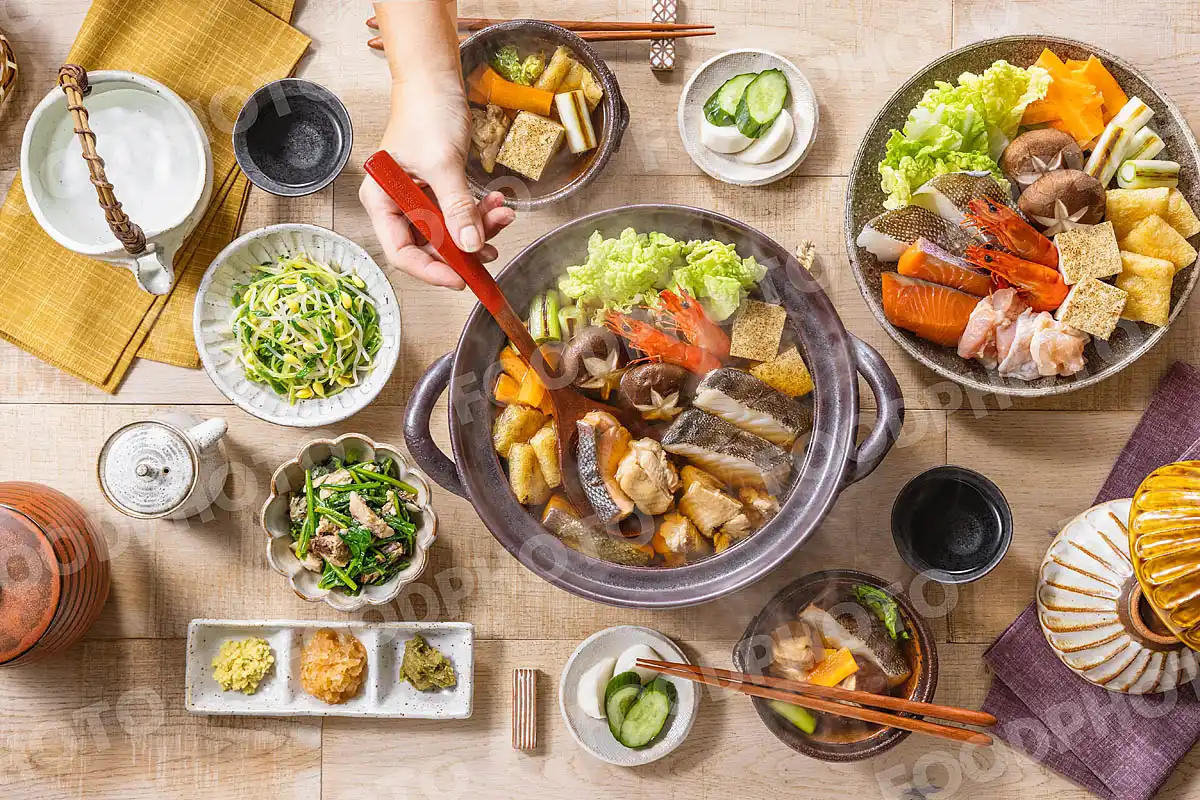 いつもの食卓 寄せ鍋