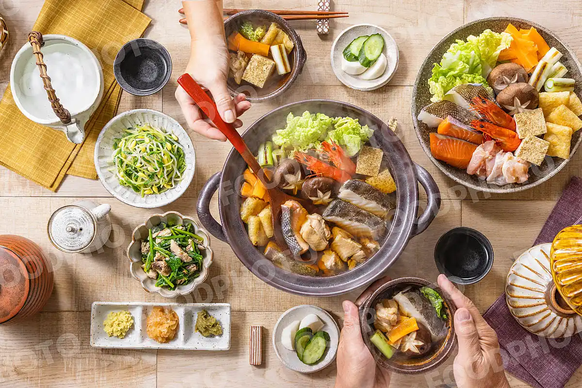 いつもの食卓 寄せ鍋