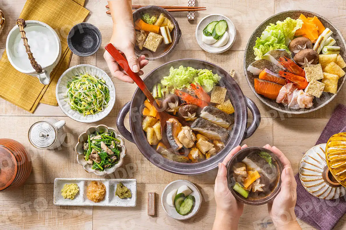 いつもの食卓 寄せ鍋