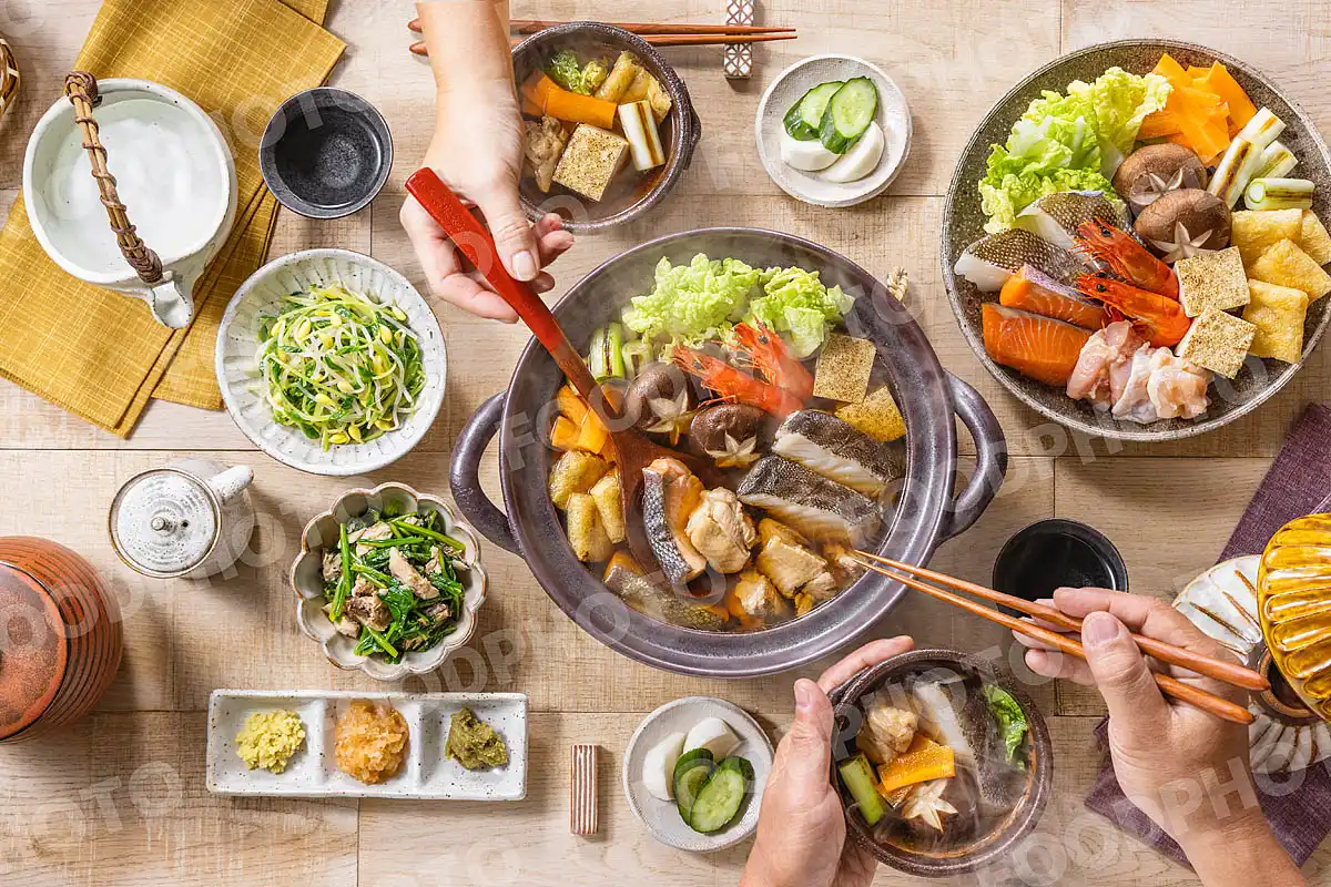 いつもの食卓 寄せ鍋