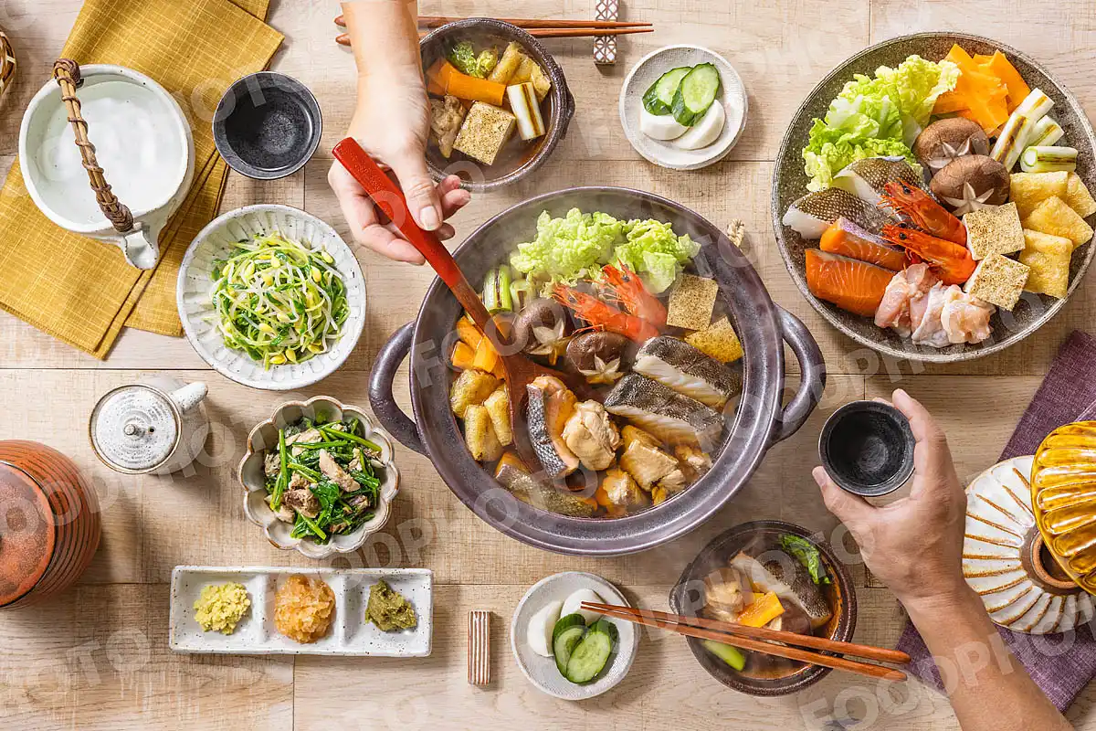 いつもの食卓 寄せ鍋