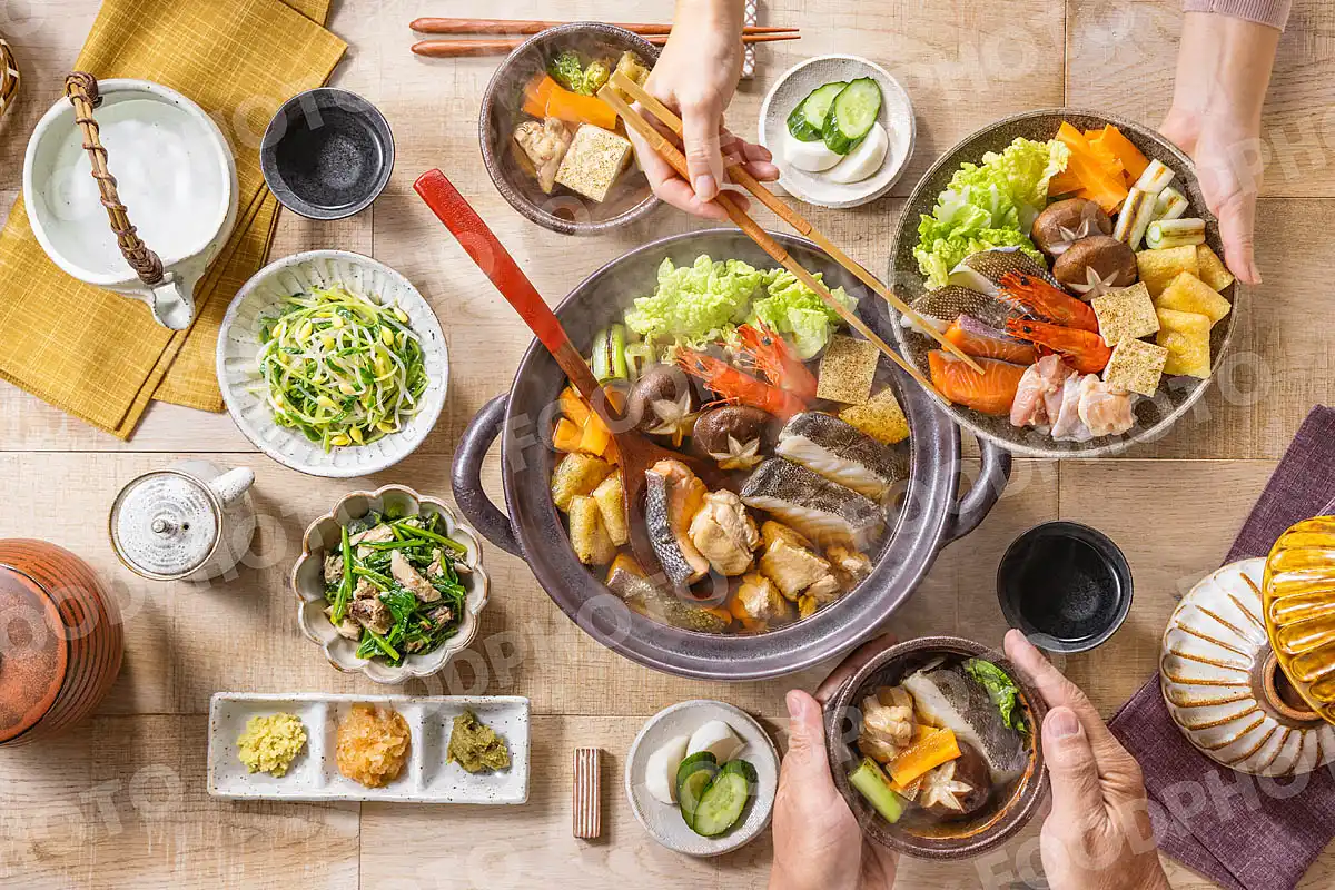 いつもの食卓 寄せ鍋