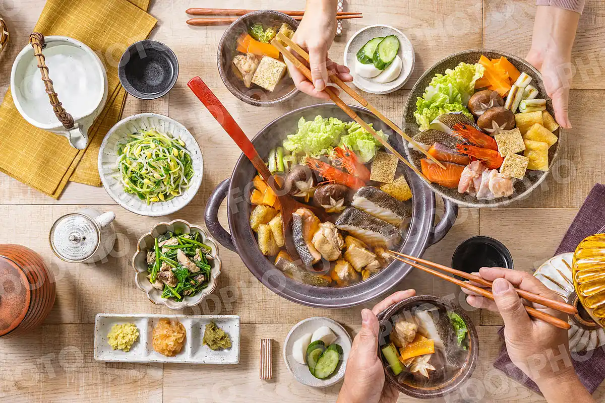 いつもの食卓 寄せ鍋