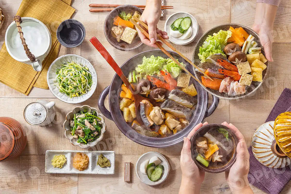 いつもの食卓 寄せ鍋