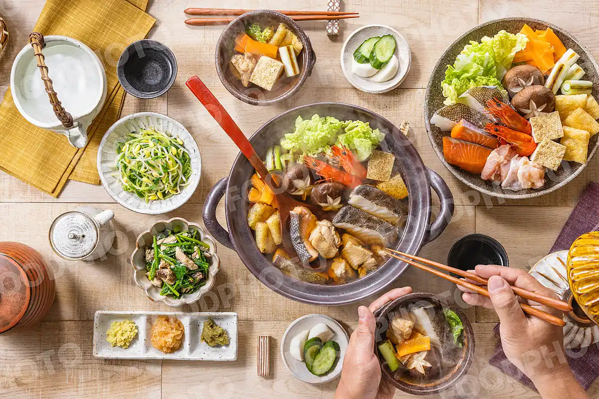 いつもの食卓 寄せ鍋