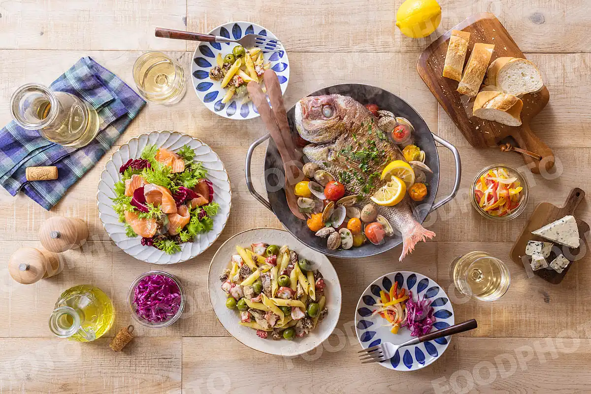 いつもの食卓 鯛のアクアパッツァ