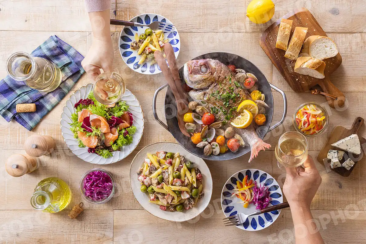 いつもの食卓 鯛のアクアパッツァ