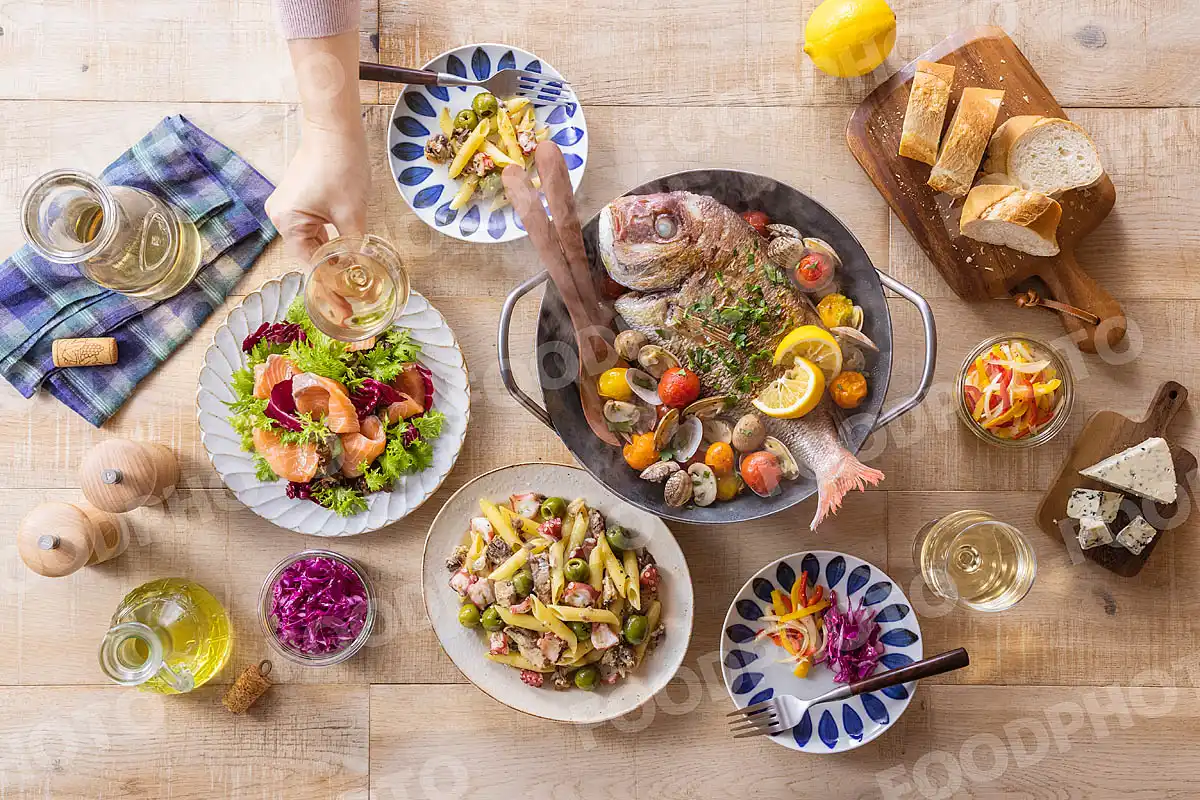 いつもの食卓 鯛のアクアパッツァ