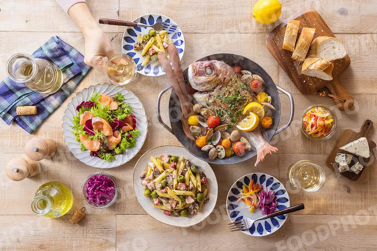 いつもの食卓 鯛のアクアパッツァ