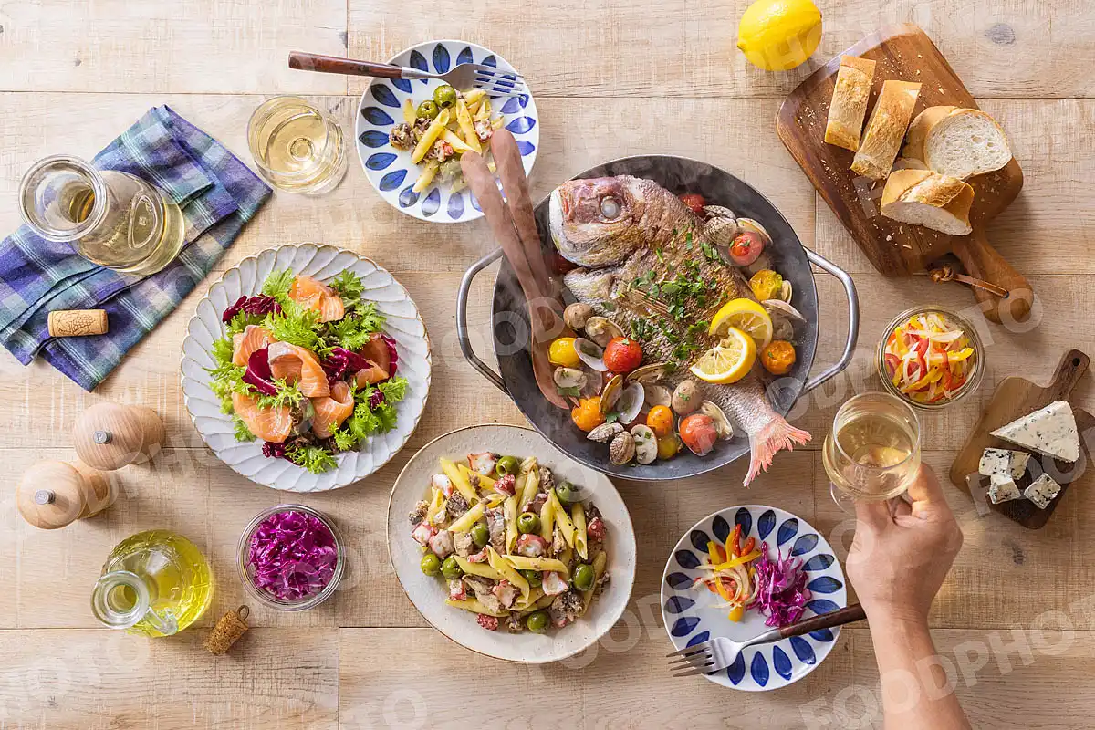 いつもの食卓 鯛のアクアパッツァ