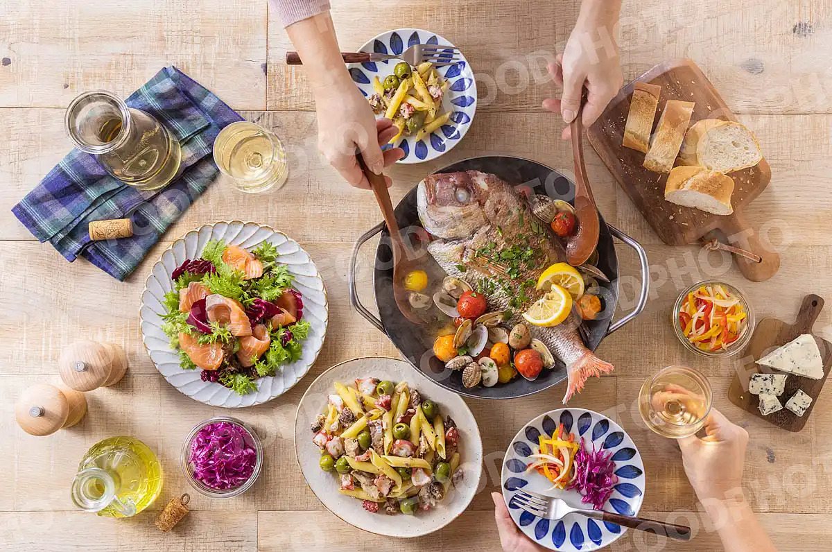 いつもの食卓 鯛のアクアパッツァ