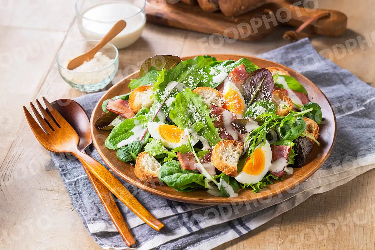 ベビーリーフのシーザーサラダ