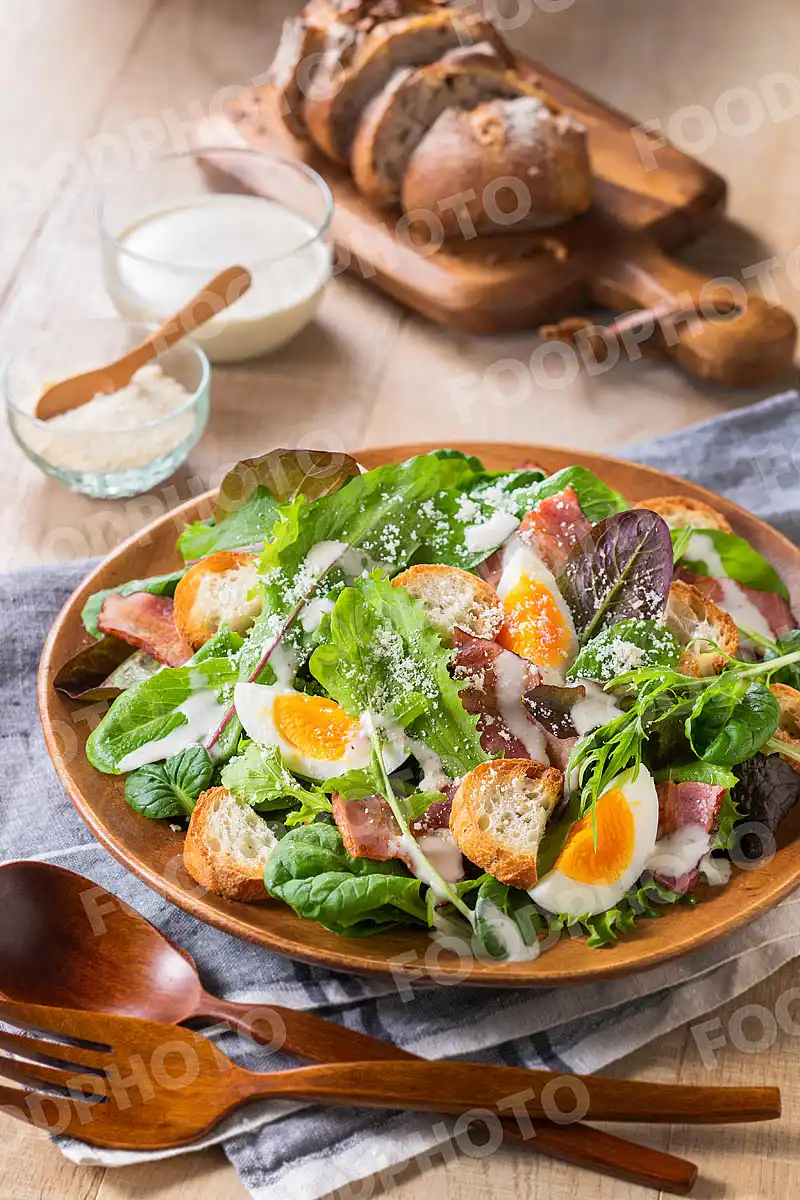 ベビーリーフのシーザーサラダ