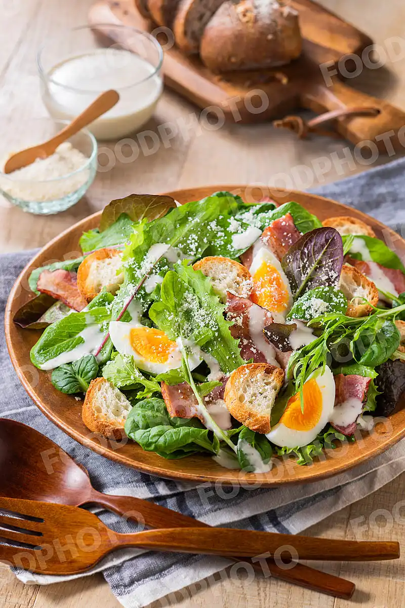 ベビーリーフのシーザーサラダ