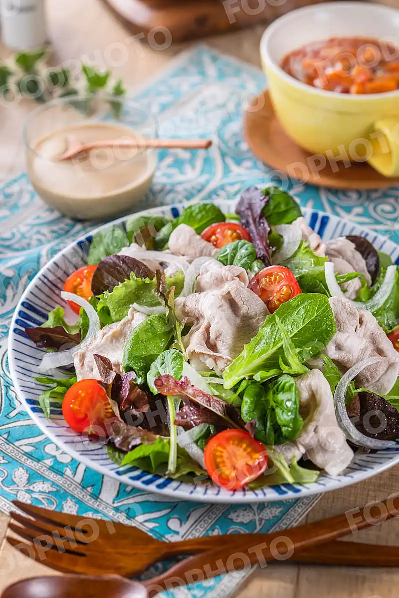 ベビーリーフの豚しゃぶサラダ