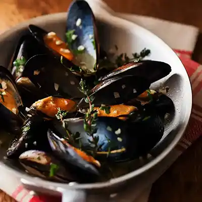 White Wine Mussels